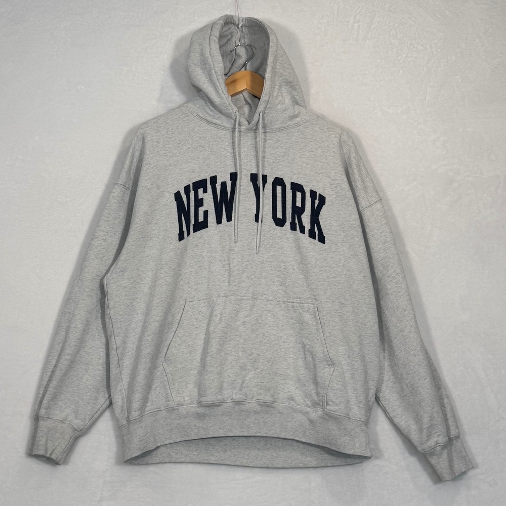 John Galt Grey New York Hoodie OS